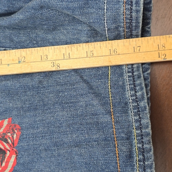 DOUBLE D RANCH Blue Denim Jacket w/ Colorful Embroidery Yoakum Tx Play Nice USA - Picture 8 of 11